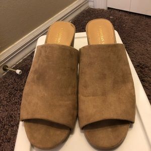 Barely worn tan wedges